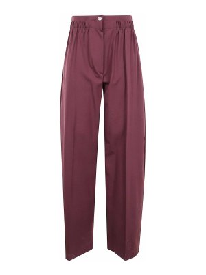 SPORTMAX: カジュアルトラウザー - カジュアルパンツ - 赤