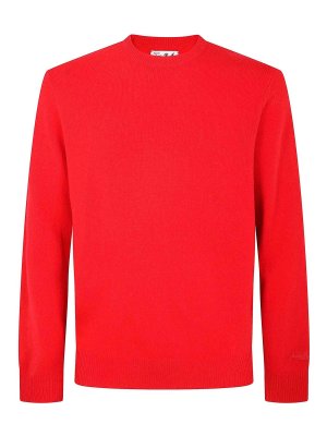 MC2 SAINT BARTH: Strickpullover mit Rundhalsausschnitt - Rundhalspullover - Rot