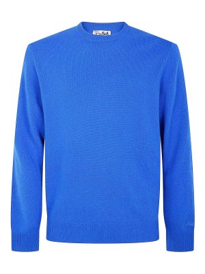 MC2 SAINT BARTH: Strickpullover mit Rundhalsausschnitt - Rundhalspullover - Blau
