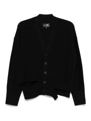 MM6 MAISON MARGIELA: Cardigans - Cardigan - Schwarz