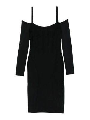 MUGLER: abiti al ginocchio - Abito midi a maniche lunghe