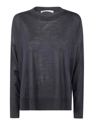 NUUR: Suéteres con cuello pico - Suéter Cuello Redondo - Negro