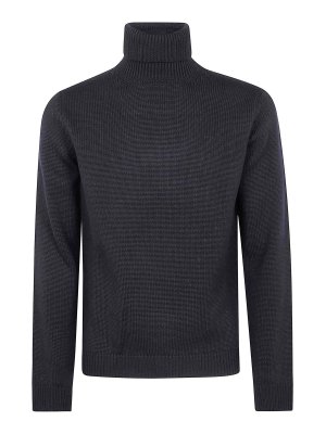 NUUR: Strickpullover mit Rundhalsausschnitt - Rundhalspullover - Schwarz