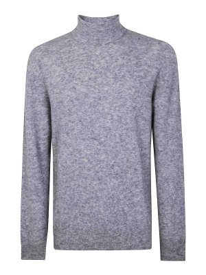 NUUR: Strickpullover mit Rundhalsausschnitt - Rundhalspullover - Grau