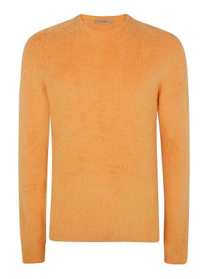 NUUR: Strickpullover mit Rundhalsausschnitt - Rundhalspullover - Orange