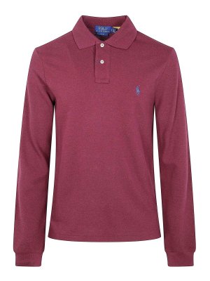 POLO RALPH LAUREN: polo shirts - Long Sleeve Knit Polo Shirt