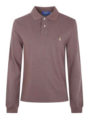 POLO RALPH LAUREN: polo shirts - Long Sleeve Knit Polo Shirt