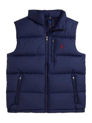 POLO RALPH LAUREN: ダウン・ハイテクジャケット - ダウンジャケット - ブルー