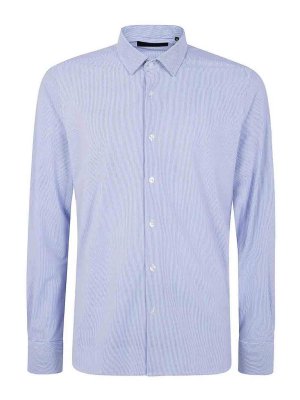 RRD Roberto Ricci Designs: camicie - Camicia aperta in jacquard Oxford