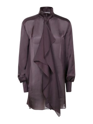 Sacai: abiti corti - Abito in raso