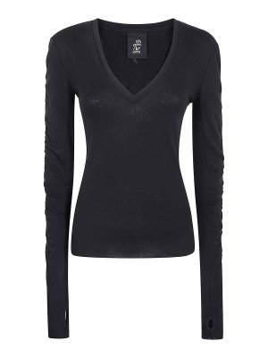 THOM KROM: Strickpullover mit Rundhalsausschnitt - Rundhalspullover - Schwarz