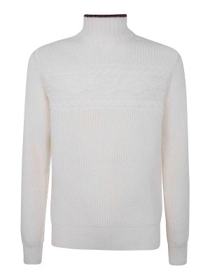 ZEGNA: Turtlenecks & Polo necks - Pure Wool Pearl Stitch High Neck