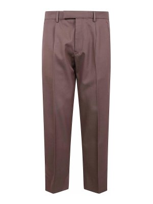 ZEGNA: casual trousers - Cotton And Wool Pants