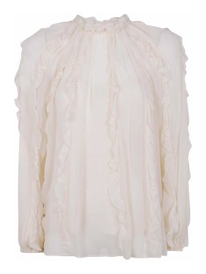 ZIMMERMANN: bluse - Camicetta fluttuante con volant