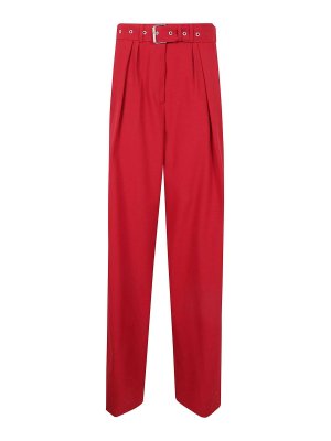 DRIES VAN NOTEN: カジュアルトラウザー - カジュアルパンツ - 赤
