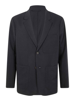 EMPORIO ARMANI: Blazer - Blazer - Azul