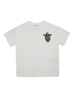 Fendi Jr: t-shirt - T-shirt in jersey di colore opaco