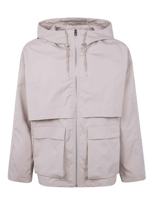 MAISON KITSUNÉ: giacche blazer - Giacca a vento con zip e cappuccio