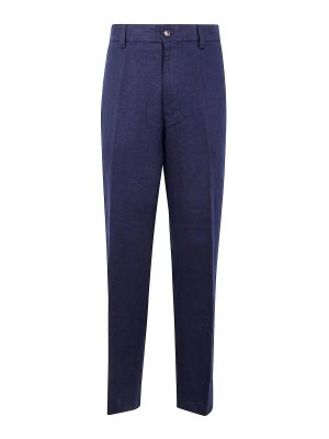 MICHAEL KORS: casual trousers - Linen Straight Chino Pants