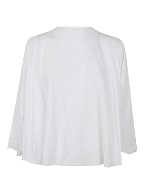 MM6 MAISON MARGIELA: Strickpullover mit Rundhalsausschnitt - Rundhalspullover - Weiß