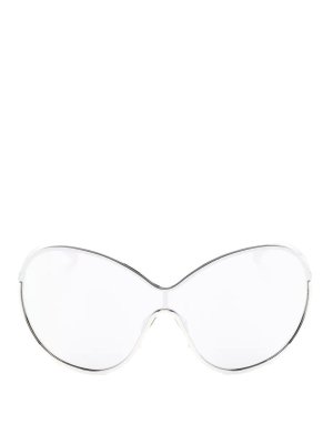 Alaïa: Lunettes de soleil - Lunettes De Soleil - Métallique