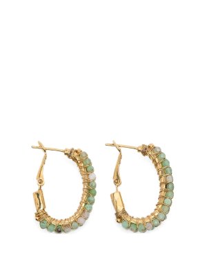 GAS BIJOUX: Earrings - creole lyre earrings
