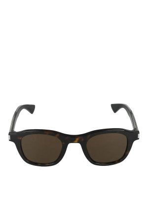 SAINT LAURENT: サングラス - サングラス - ブラウン