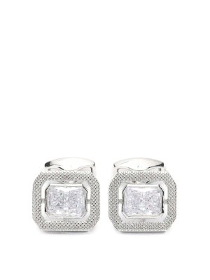 TATEOSSIAN: Gemelli - Gemelli con cornice con motivo diamante