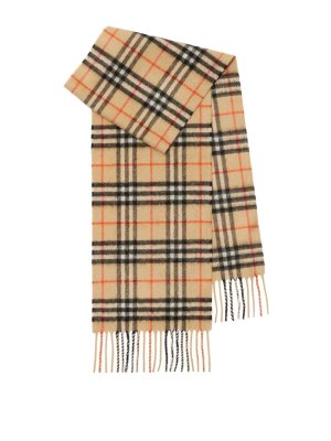 BURBERRY: scarves - Vtg Chk Cash Scarf