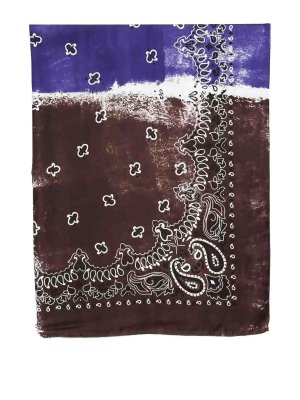 DESTIN: scarves - Pino Quadra 130X130 Cm Hand Print