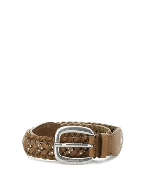 GOLDEN GOOSE: belts - Braided Houston Washed Leather
