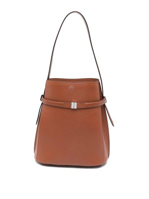 TOTEME: Secchielli - Borsa a secchiello in pelle con cintura