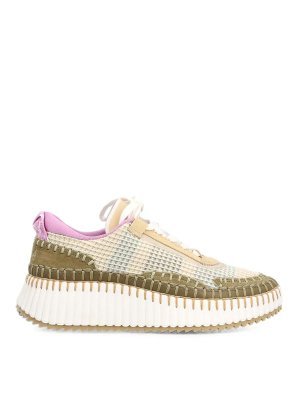 CHLOE': Chaussures de sport - Baskets - Vert