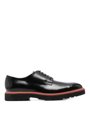 PAUL SMITH: レースアップシューズ - 編み上げ靴 - 黒
