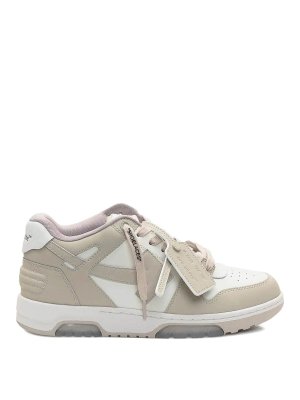 OFF-WHITE: trainers - M-Out Of Office Calf Leather Sneakers