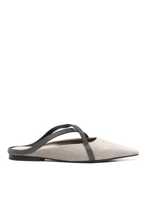 BRUNELLO CUCINELLI: flat shoes - Flat Square Pointed Ballet