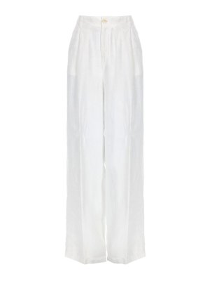 120% LINO: casual trousers - Linen trousers