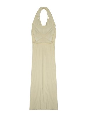 ALYSI: maxi dresses - Long dress with neckline