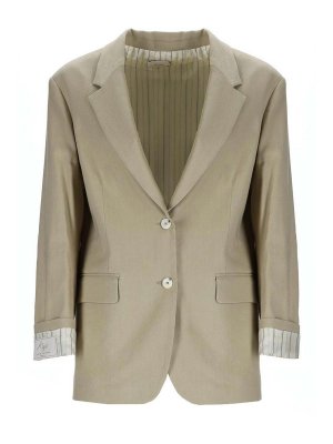 ALYSI: Vestes de costume - Blazer - Beige