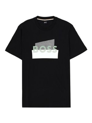 Hugo Boss: Camisetas - Camiseta - Negro