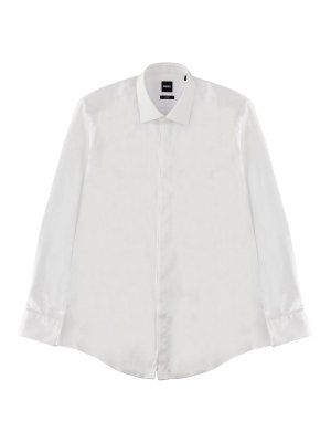 Hugo Boss: shirts - Cotton Shirt