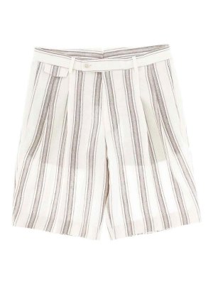 BOSS CAMEL: Hosen Shorts - Shorts - Weiß