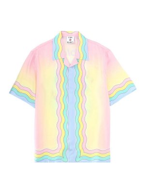 CASABLANCA: shirts - Flaming Tennis Ball Shirt