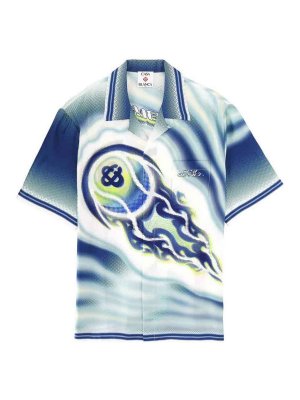 CASABLANCA: shirts - Flaming Tennis Ball Shirt