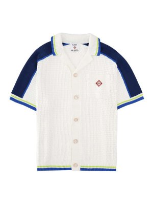 CASABLANCA: shirts - Crochet Shirt With Logo
