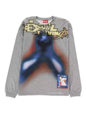 DIESEL: スウェット＆セーター - スウェットシャツ/セーター - グレー