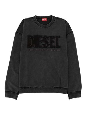 DIESEL: Sudaderas y suéteres - Sudadera - Gris