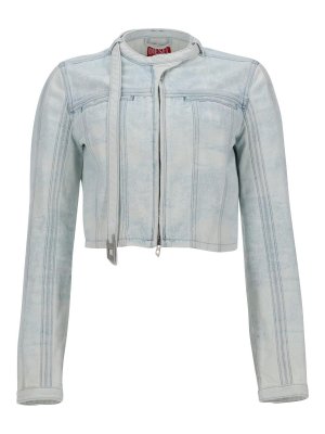 DIESEL: giacche casual - Giacca Cropped De-Saphix
