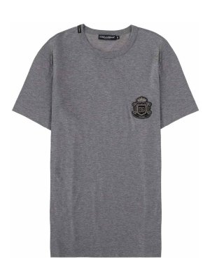 DOLCE & GABBANA: T-shirts - T-Shirt - Grau