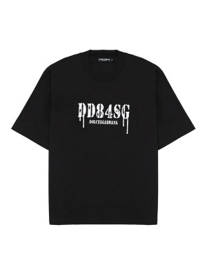 DOLCE & GABBANA: T-shirts - T-Shirt - Schwarz